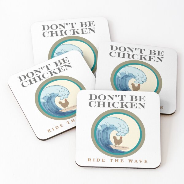 Item preview, Don't be chicken ride the wave designed and sold by TaraPen.