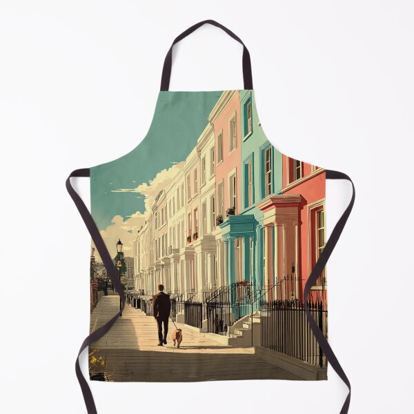 Item preview, Notting Hill Street Walk | London Colorful Houses Illustration designed and sold by Pulipsori.