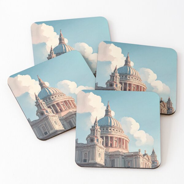 Item preview, St Paul’s Cathedral in Soft Light | London Minimal Architecture Illustration designed and sold by Pulipsori.