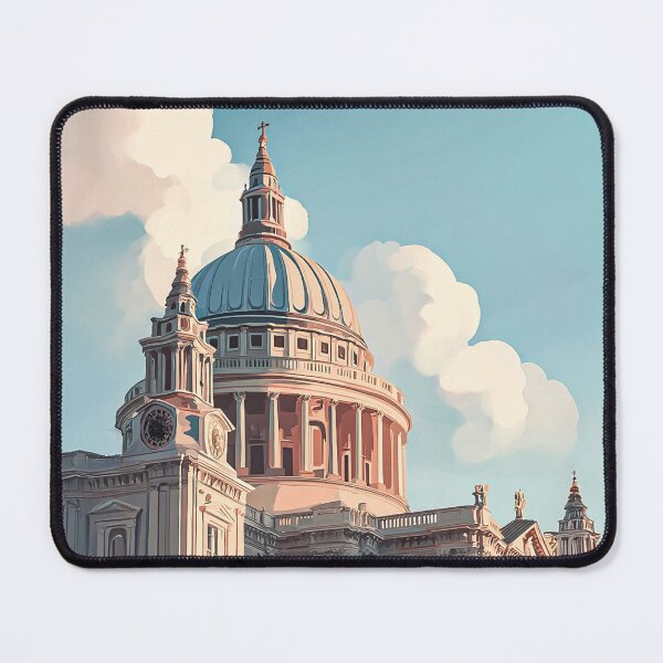Item preview, St Paul’s Cathedral in Soft Light | London Minimal Architecture Illustration designed and sold by Pulipsori.
