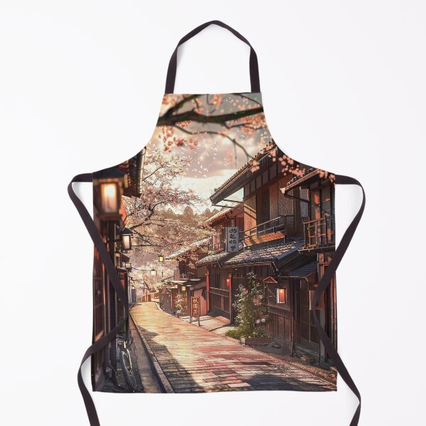 Item preview, Kyoto Alley in Soft Spring Light | Minimal Japanese Street Illustration designed and sold by Pulipsori.