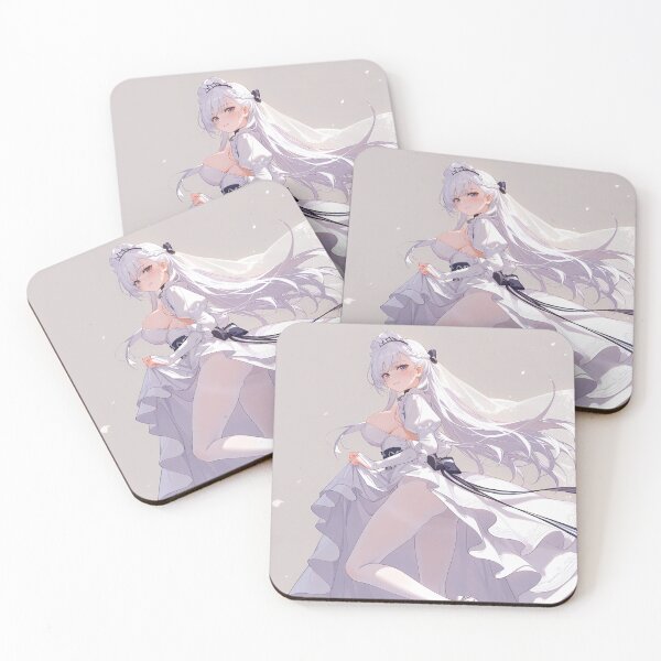 Item preview, Belfast Azur Lane Elegant Maid Pose With Flowing Dress And Long Hair designed and sold by TanglenRabbit.