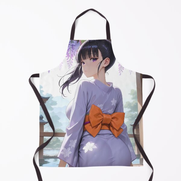 Item preview, Kanao Tsuyuri Demon Slayer Wisteria Back View Garden Scene designed and sold by TanglenRabbit.