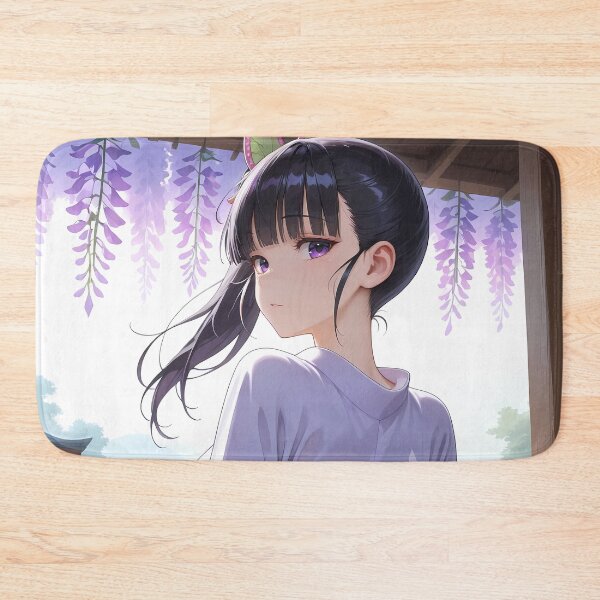 Item preview, Kanao Tsuyuri Demon Slayer Wisteria Back View Garden Scene designed and sold by TanglenRabbit.