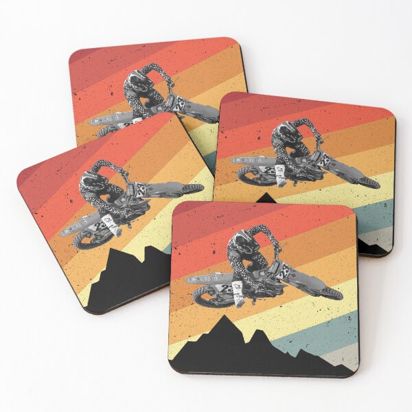 Item preview, Vintage Motocross Sunset Dirt Bike Rider designed and sold by FroggyBaBoy.