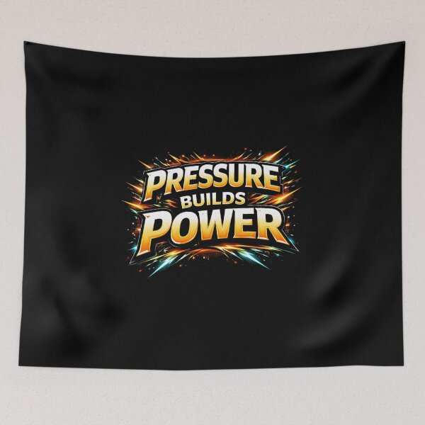 Item preview,  pressure builds power motivational gym decor designed and sold by SoulFlex.