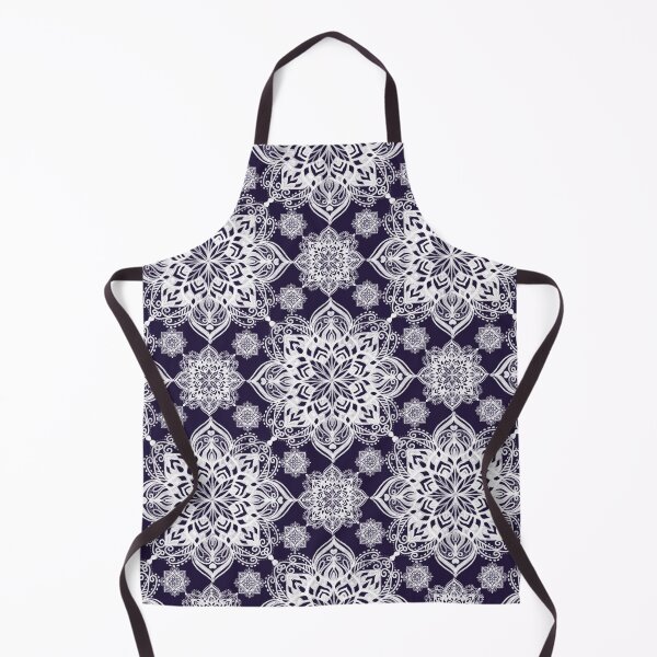 Item preview, Elegant Mandala Lace Seamless Pattern on Dark Purple Luxury Floral Background designed and sold by Studiohgood.