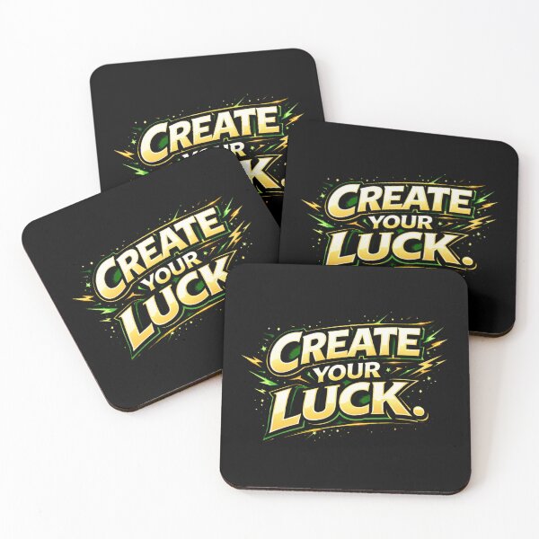 Item preview, create your luck bold y2k retro streetwear motivational graphic tee designed and sold by SoulFlex.