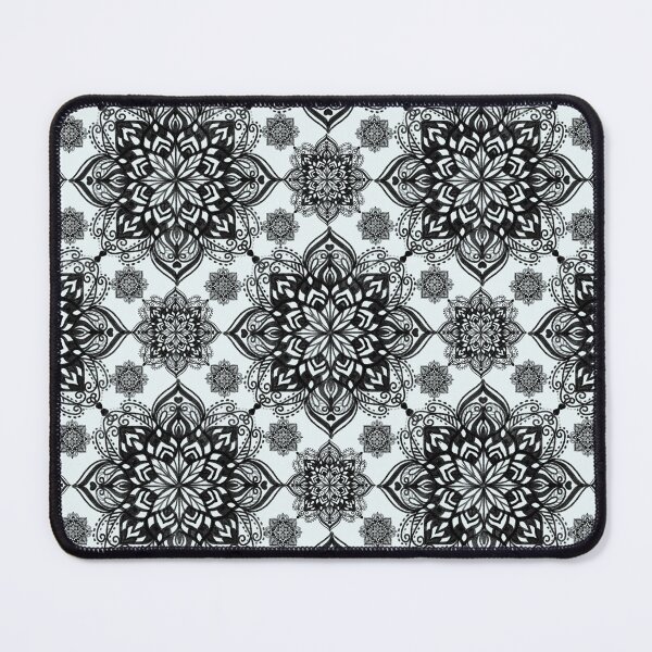 Item preview, Black and White Mandala Lace Seamless Pattern | Elegant Ornamental Floral Background designed and sold by Studiohgood.