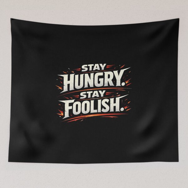 Item preview, Stay Hungry Stay Foolish Gym Motivation Distressed Streetwear Graphic designed and sold by SoulFlex.