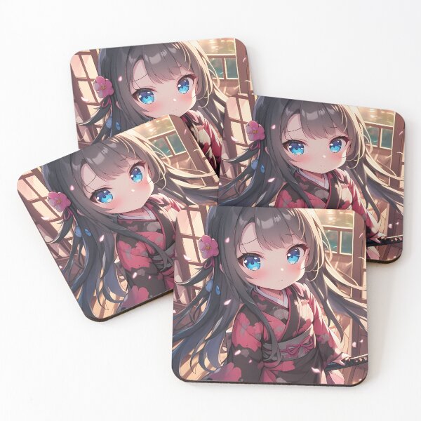 Item preview, Mai Sakurajima Bunny Girl Senpai Cherry Blossom Kimono Chibi designed and sold by TanglenRabbit.