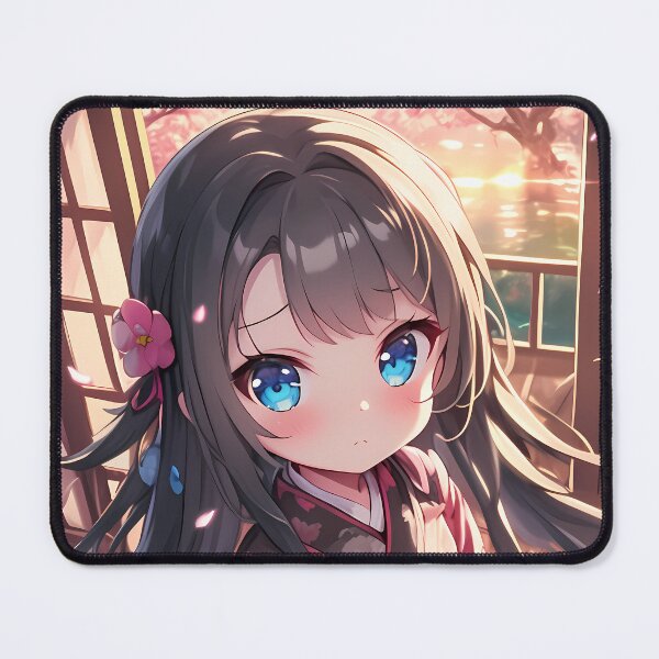 Item preview, Mai Sakurajima Bunny Girl Senpai Cherry Blossom Kimono Chibi designed and sold by TanglenRabbit.