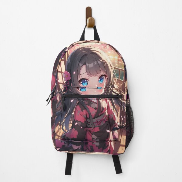 Item preview, Mai Sakurajima Bunny Girl Senpai Cherry Blossom Kimono Chibi designed and sold by TanglenRabbit.