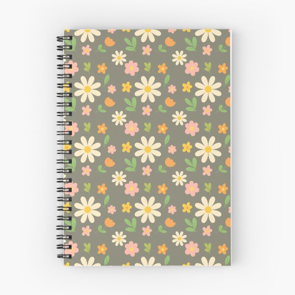 Item preview, Cute Daisy Floral Seamless Pattern | Retro Flower Background in Earthy Colors designed and sold by Studiohgood.