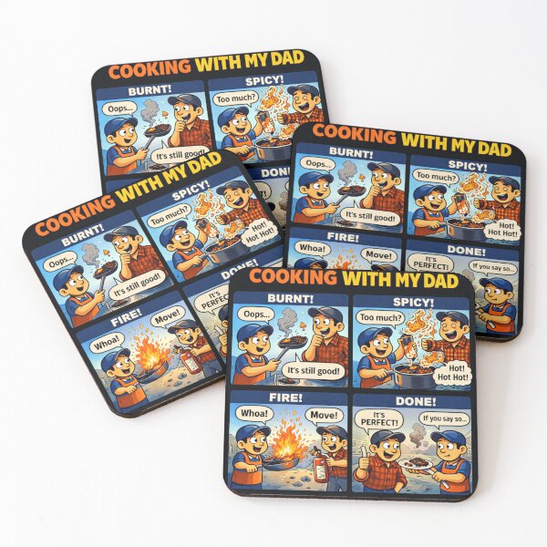Item preview, Cooking With My Dad Shirt Funny Cooking Dad Shirt Colorful Cartoon Chef Dad Gift Father’s Day Kitchen Dad Humor Food Dad Shirt designed and sold by TKOprintdesigns.