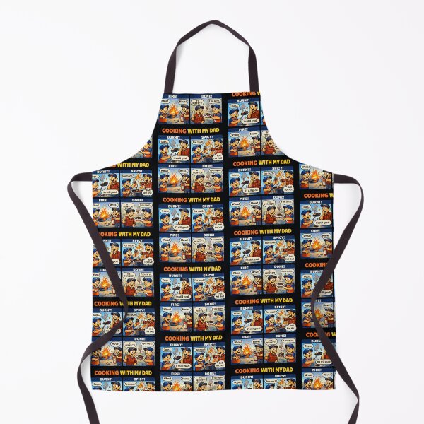 Item preview, Cooking With My Dad Shirt Funny Cooking Dad Shirt Colorful Cartoon Chef Dad Gift Father’s Day Kitchen Dad Humor Food Dad Shirt designed and sold by TKOprintdesigns.