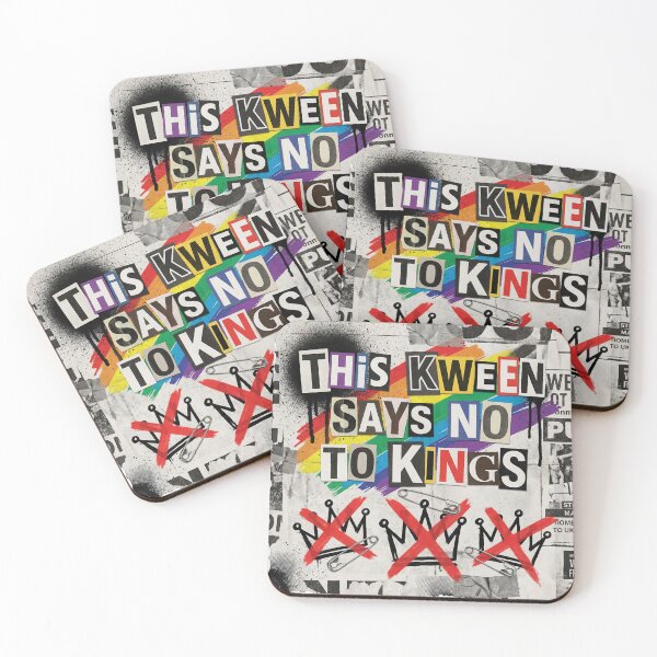 Item preview, This Kween Says No to Kings – Pride Protest Graffiti Design designed and sold by GiftedExplorer.