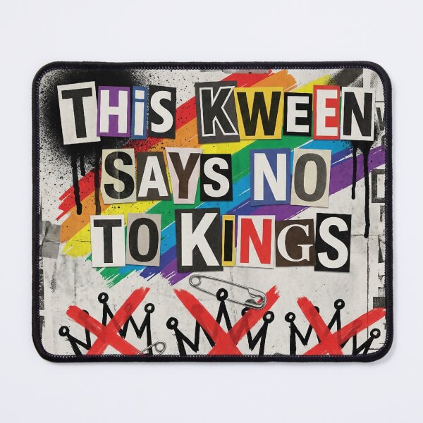Item preview, This Kween Says No to Kings – Pride Protest Graffiti Design designed and sold by GiftedExplorer.