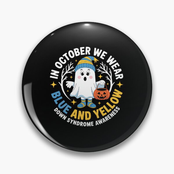 Item preview, in October We Wear Yellow and Blue Down Syndrome Awareness designed and sold by Rrettgison.