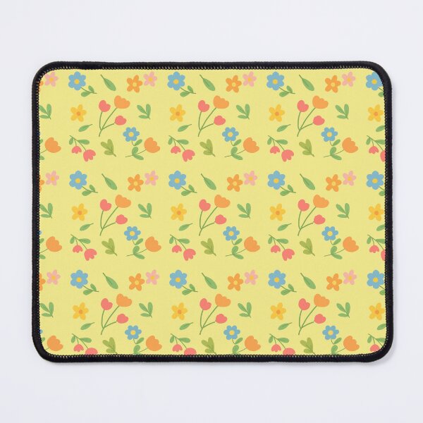 Item preview, Cute Spring Floral Seamless Pattern | Colorful Small Flowers on Yellow Background designed and sold by Studiohgood.