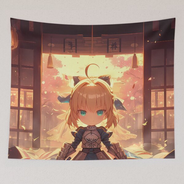 Item preview, Saber Bride Fate Grand Order Golden Shrine Chibi designed and sold by TanglenRabbit.