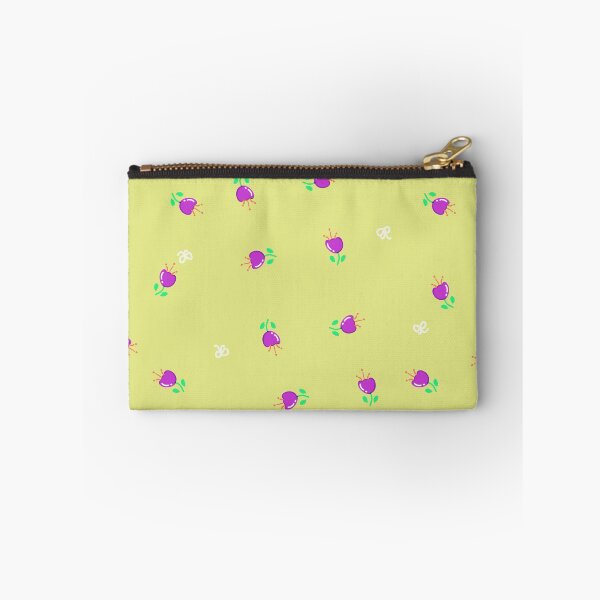 Aperçu de l'œuvre Motif floral minimaliste et mignon sans couture | Petites fleurs violettes sur fond pastel créée et vendue par Studiohgood.