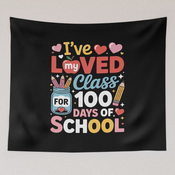 Item preview, I've Loved My Class for 100 Day of School Valentine Girl Kid designed and sold by Rrettgison.