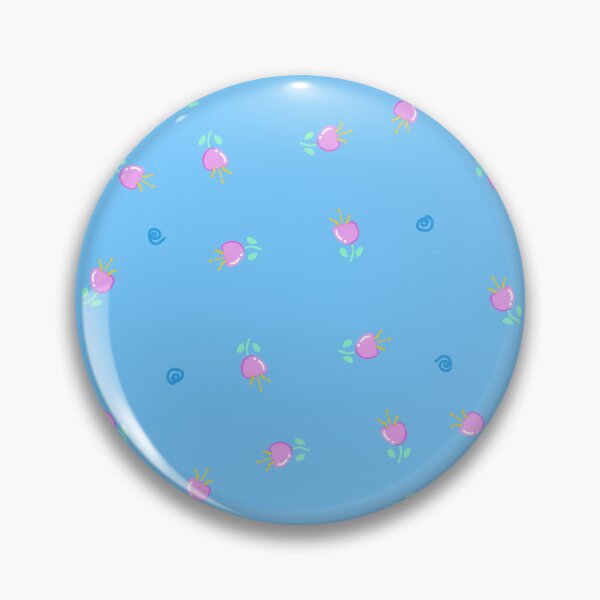 Item preview, Cute Minimal Floral Seamless Pattern | Small Purple Flowers on Blue Background designed and sold by Studiohgood.