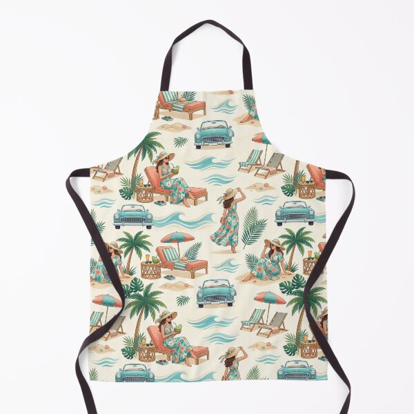 Item preview, Tropical Resort Luxe: Modest Chic & Vintage Coastal Pattern designed and sold by OpenDreamArts.
