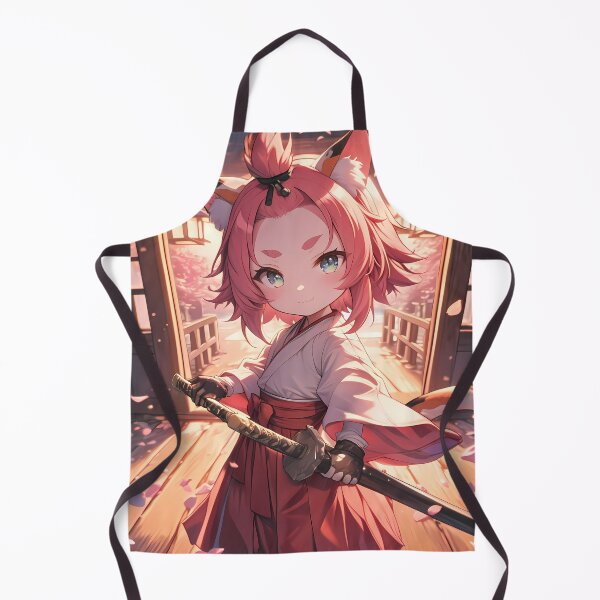 Item preview, Diona Genshin Impact Chibi Samurai Cat Ears In Lantern Sakura designed and sold by TanglenRabbit.
