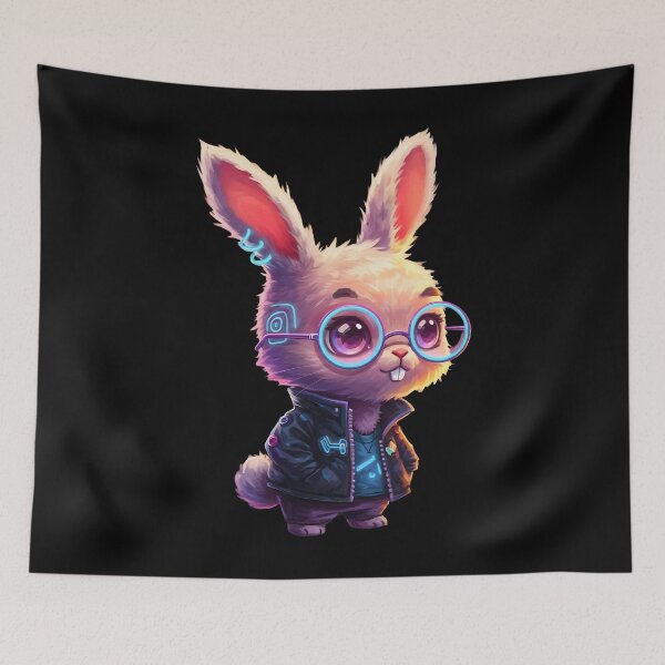 Item preview, Frankenpetz Bunnyz - Pixel the Neon Fluff (Unit #09) designed and sold by Frankenpetz.
