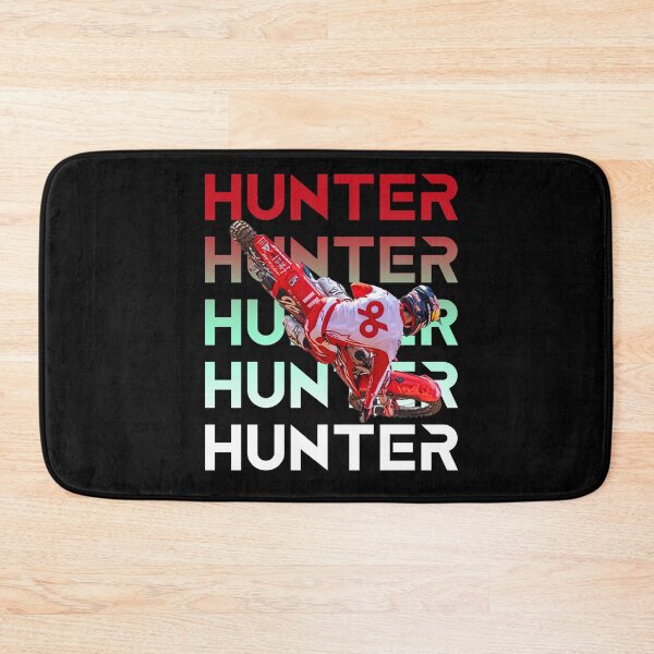 Item preview, Hunter Motocross Rider Bold Typography Design designed and sold by FroggyBaBoy.