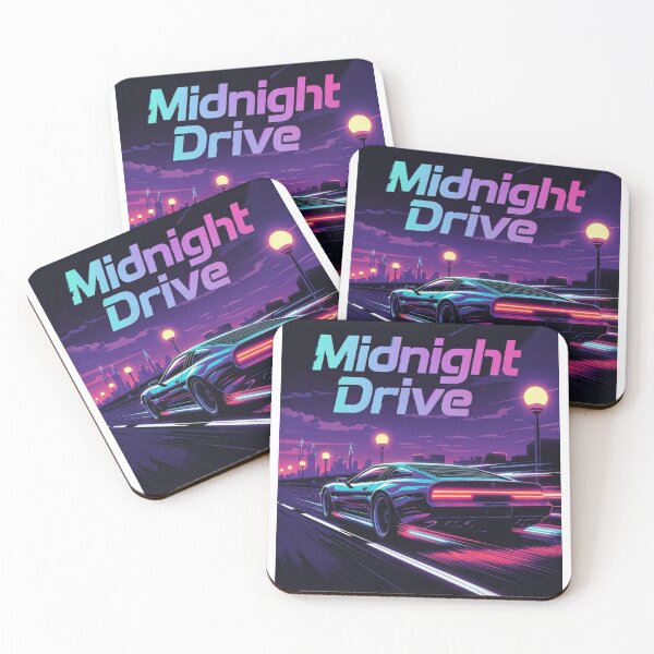 Item preview, Midnight Drive Neon Streetwear T-Shirt – Cyberpunk Car Night Aesthetic designed and sold by Epic TV USA.