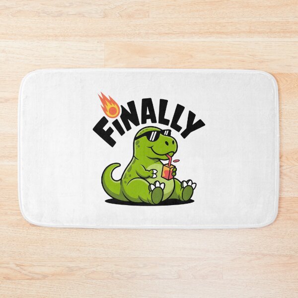 Item preview, Funny Finally Dinosaur Meteor Apocalyptic Meme Sticker designed and sold by Mr-wow.