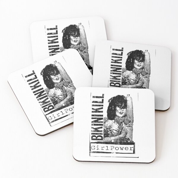 Item preview, Bikini Kill Concert Poster. Hardcore Metal Grunge Punk Band Flyer designed and sold by Miniverse  Acrylics.