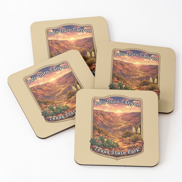 Item preview, Palo Duro Canyon Texas State Park Vintage Sunset Travel Art designed and sold by SimplyJasper.