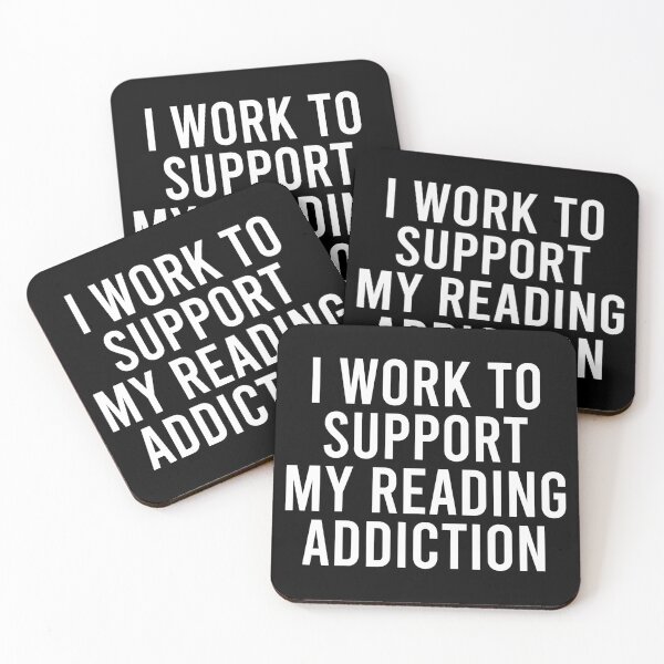 Item preview, I Work To Support My Reading Addiction designed and sold by agniaxelvano.
