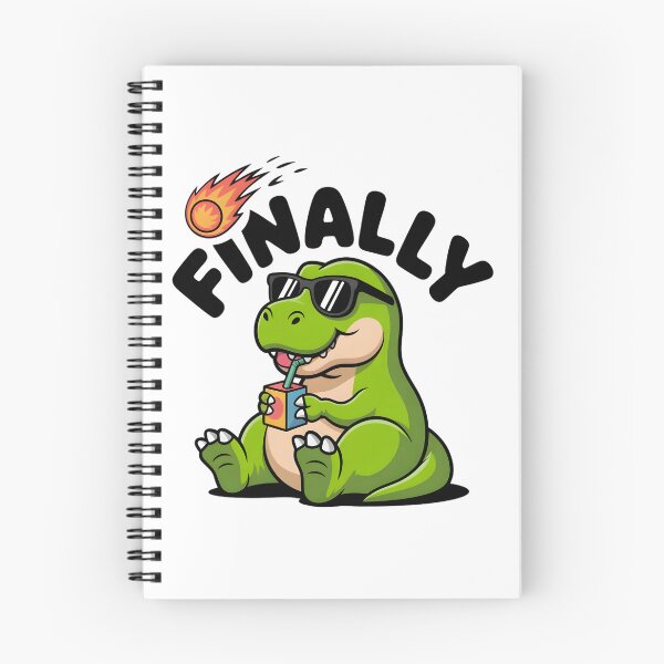 Item preview, Cute T-Rex Watching Meteor Sarcastic End of World Art designed and sold by Mr-wow.