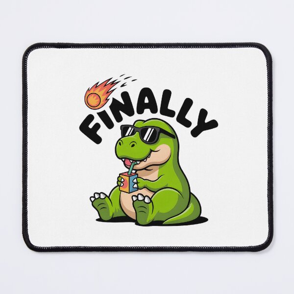 Item preview, Cute T-Rex Watching Meteor Sarcastic End of World Art designed and sold by Mr-wow.