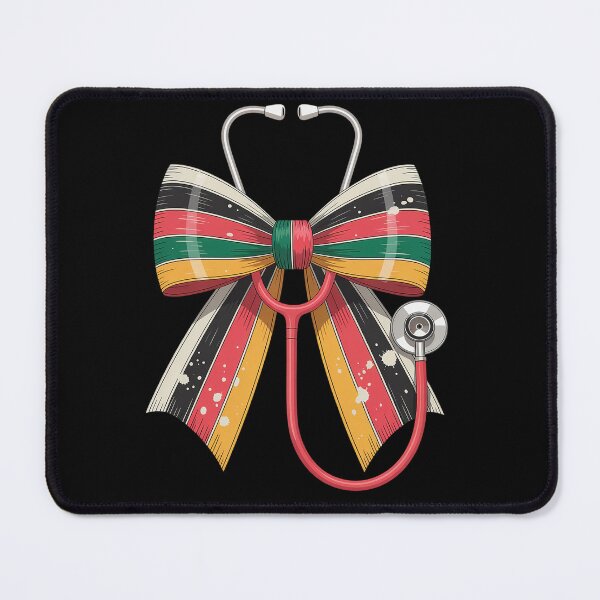 Item preview, Coquette Bow Nurse Black History Black Nurse Stethoscope designed and sold by RonnasJackson.
