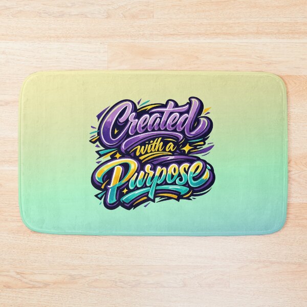 Item preview, Created With a Purpose | Christian Quote designed and sold by skkyfaithArtz.