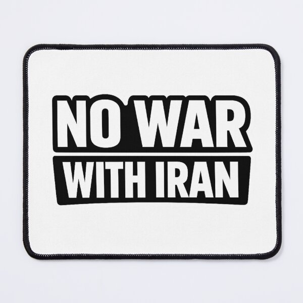 Item preview, No War With Iran Peace Sticker designed and sold by Combat Skies.