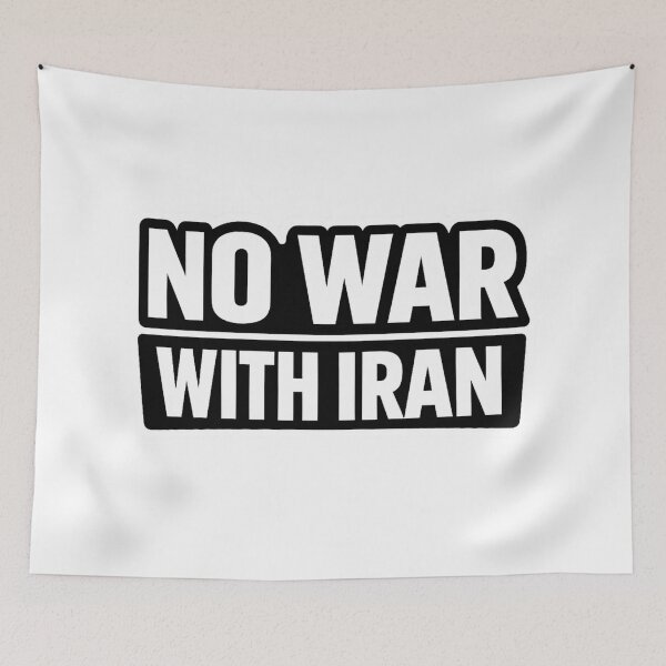 Item preview, No War With Iran Peace Sticker designed and sold by Combat Skies.