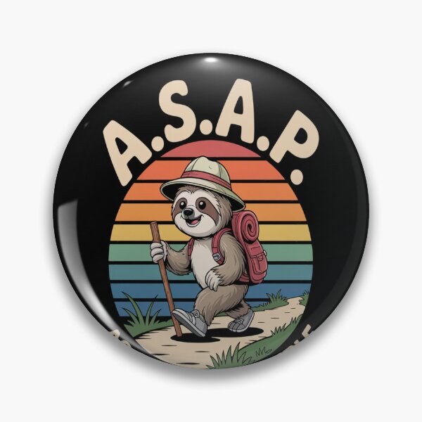 Item preview, Asap As Slow As Possible Sloth Hiking Camping Lover Camper copy designed and sold by TeamLequid.
