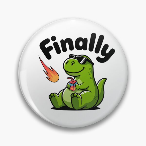 Item preview, Relatable Gen Z Humor Dino Nihilism Decal designed and sold by Mr-wow.