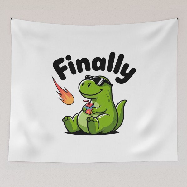 Item preview, Relatable Gen Z Humor Dino Nihilism Decal designed and sold by Mr-wow.