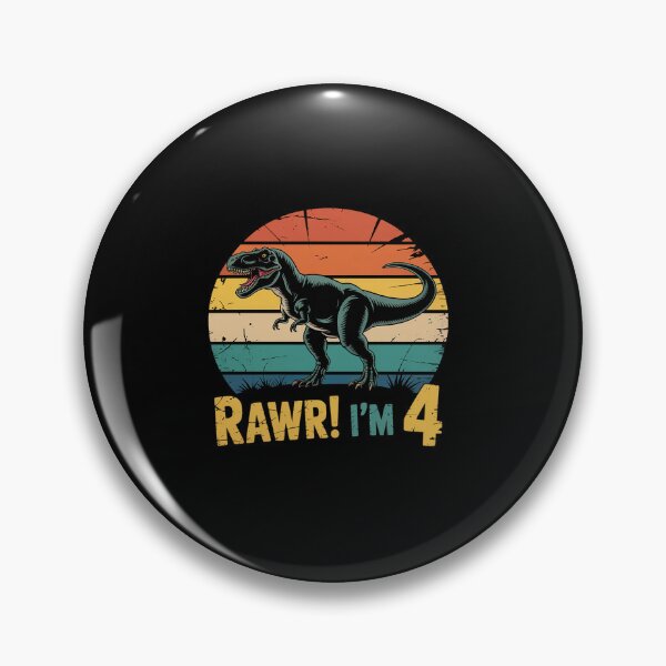 Artikelvorschau, Kids Rawr Im 4 Dinosaur T Rex 4 Year Old Boys 4th Birthday Party entworfen und verkauft von RonnasJackson.