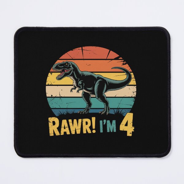 Item preview, Kids Rawr Im 4 Dinosaur T Rex 4 Year Old Boys 4th Birthday Party designed and sold by RonnasJackson.