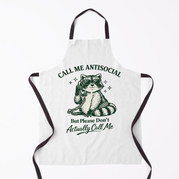 Item preview, Call me antisocial funny raccoon introvert humor | I hate phone calls | Raccoon Lover Gift | Introvert Life designed and sold by PRINYOS.