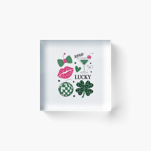 Item preview, Coquette St Patricks Day Feeling Lucky Shamrock designed and sold by RonnasJackson.